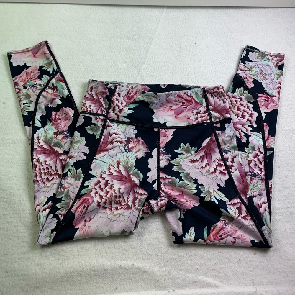 Athleta Run Free Garden Party Leggings‎ size Small